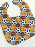 Load image into Gallery viewer, Sports Balls Baby Bib
