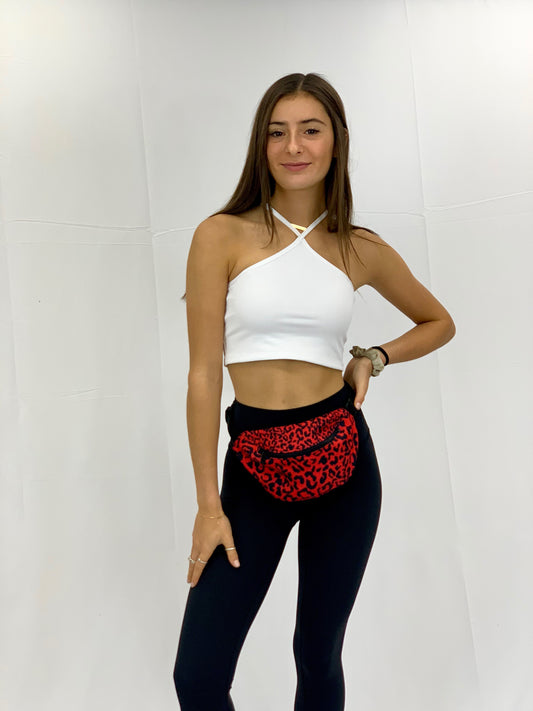 Red Cheetah Fanny Pack