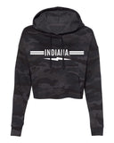 Indiana Lightning Bolt Stripe Black Camo Sweatshirt