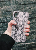 Load image into Gallery viewer, Gray Snakeskin Phone Case
