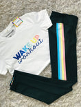 Load image into Gallery viewer, Good Vibes / Wake Up Workout Cropped  - as seen exclusively at POPSUGAR Play/Ground
