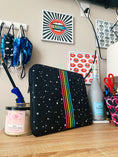 Load image into Gallery viewer, Rainbow Stripe Stars Laptop Sleeve
