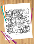 Load image into Gallery viewer, Camp Collage Coloring Sheets
