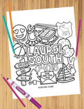 Load image into Gallery viewer, Camp Collage Coloring Sheets
