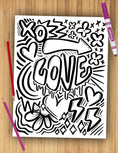 Load image into Gallery viewer, Valentine's Day Coloring Sheet Pack
