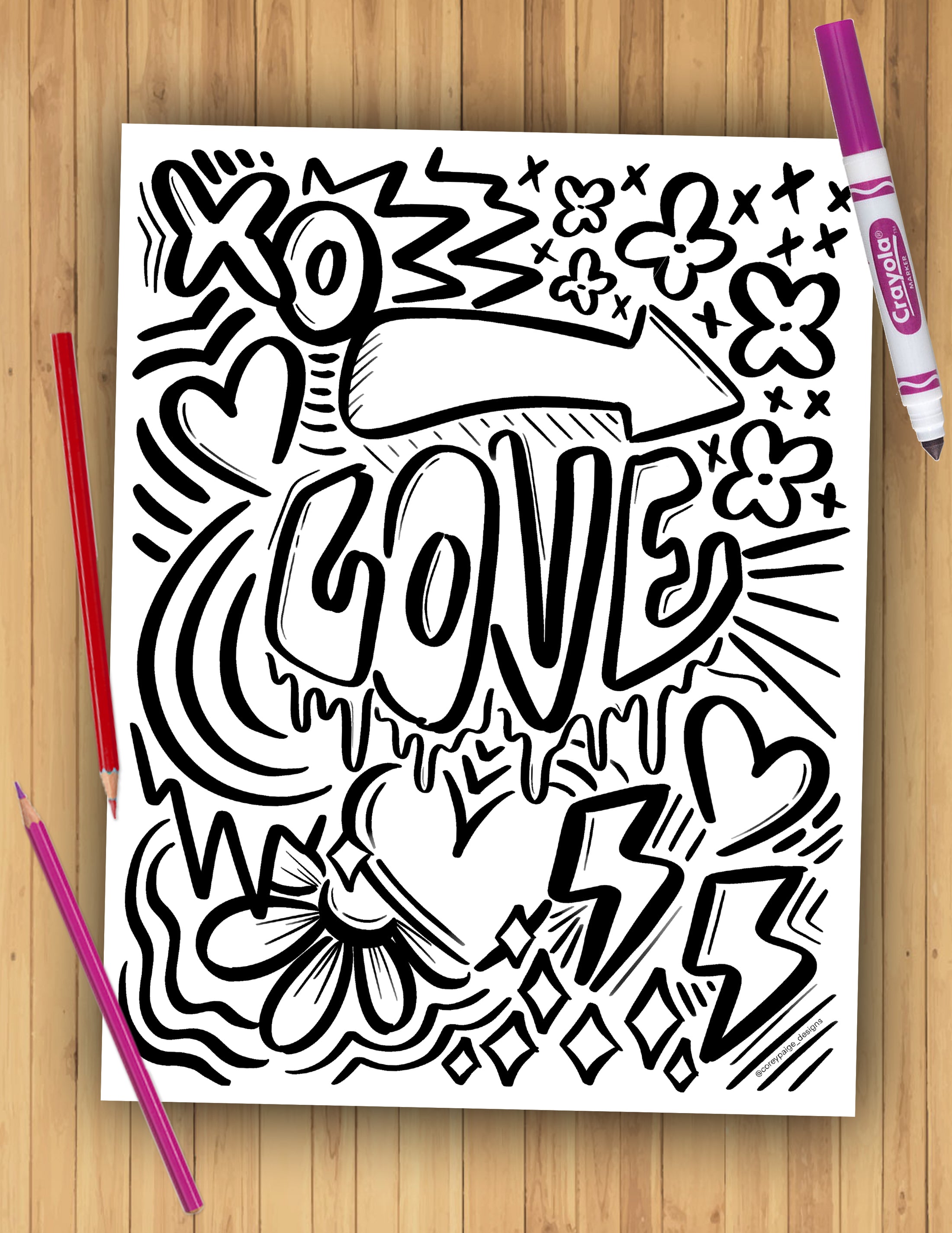 Valentine's Day Coloring Sheet Pack