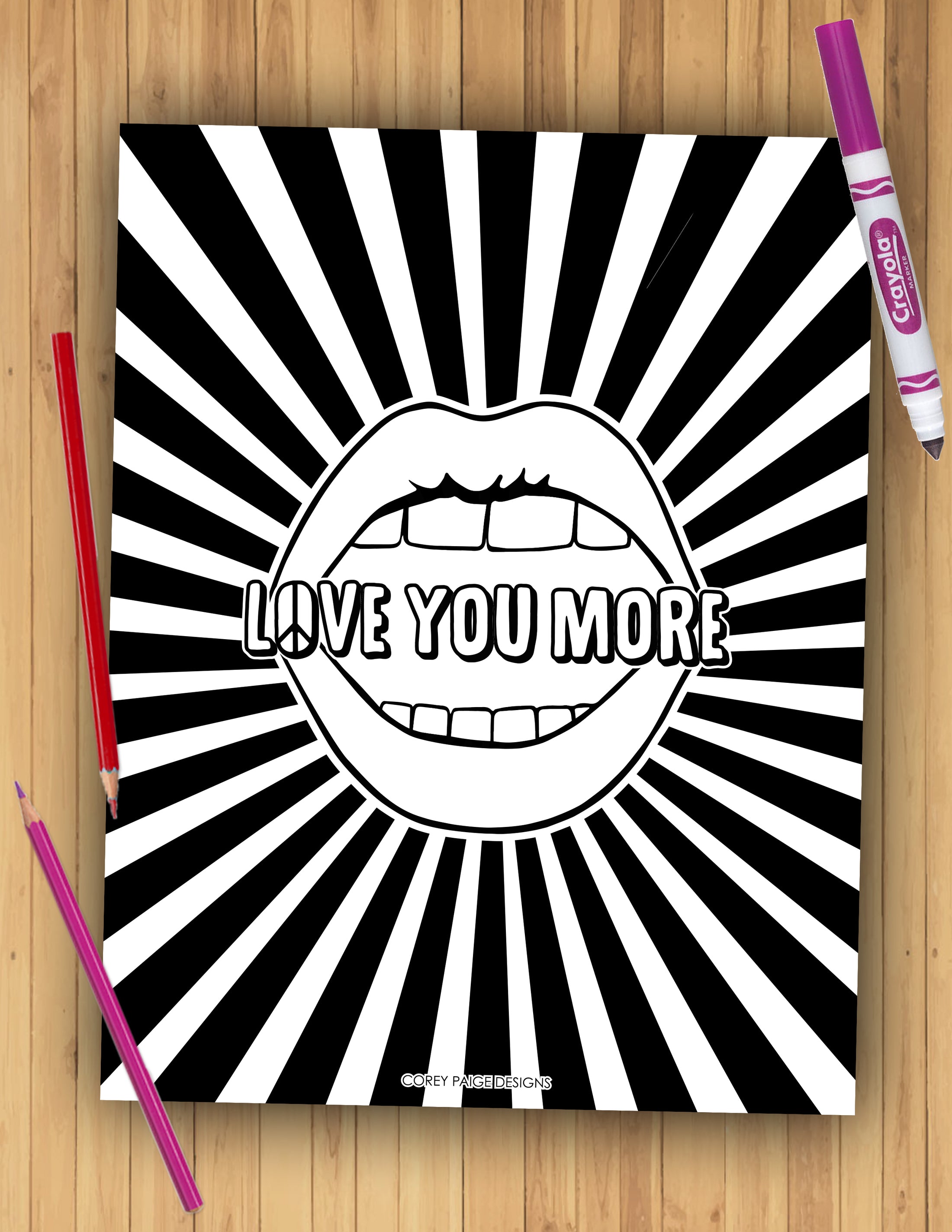 Valentine's Day Coloring Sheet Pack