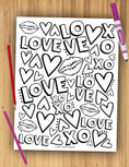 Load image into Gallery viewer, Valentine's Day Coloring Sheet Pack
