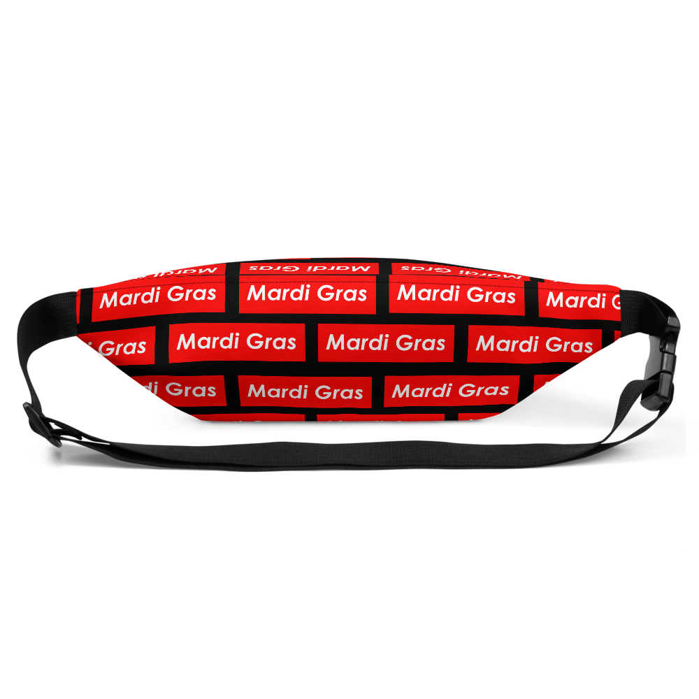 Mardi Gras Block Pattern Fanny Pack