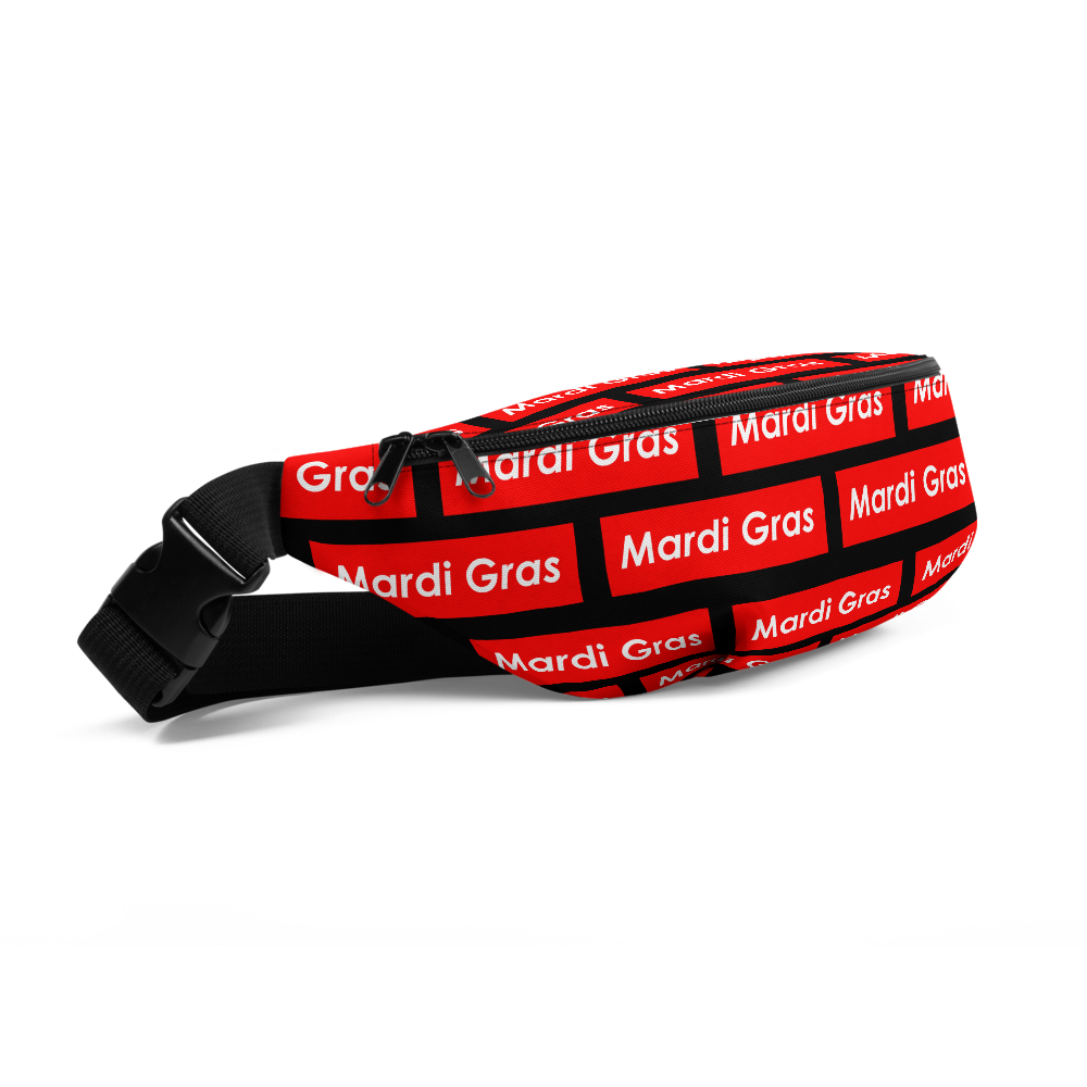 Mardi Gras Block Pattern Fanny Pack