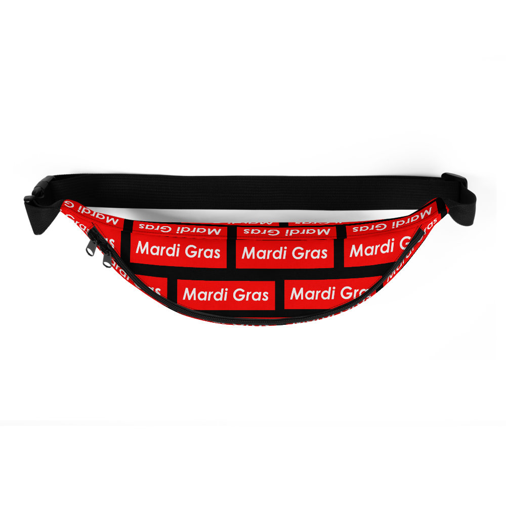 Mardi Gras Block Pattern Fanny Pack