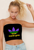 Load image into Gallery viewer, Mardi Gras Leaf Tube Top
