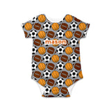 Sports Balls Baby Onesie