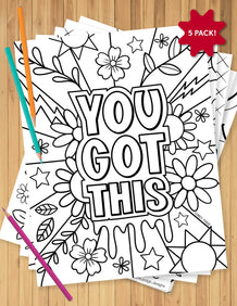 CPD Motivation Coloring Sheet Pack