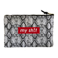 Load image into Gallery viewer, My Sh*t Snakeskin Accessory Pouch
