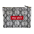 Load image into Gallery viewer, My Sh*t Snakeskin Accessory Pouch
