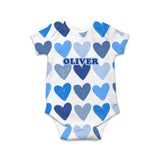 Painted Hearts Baby Onesie