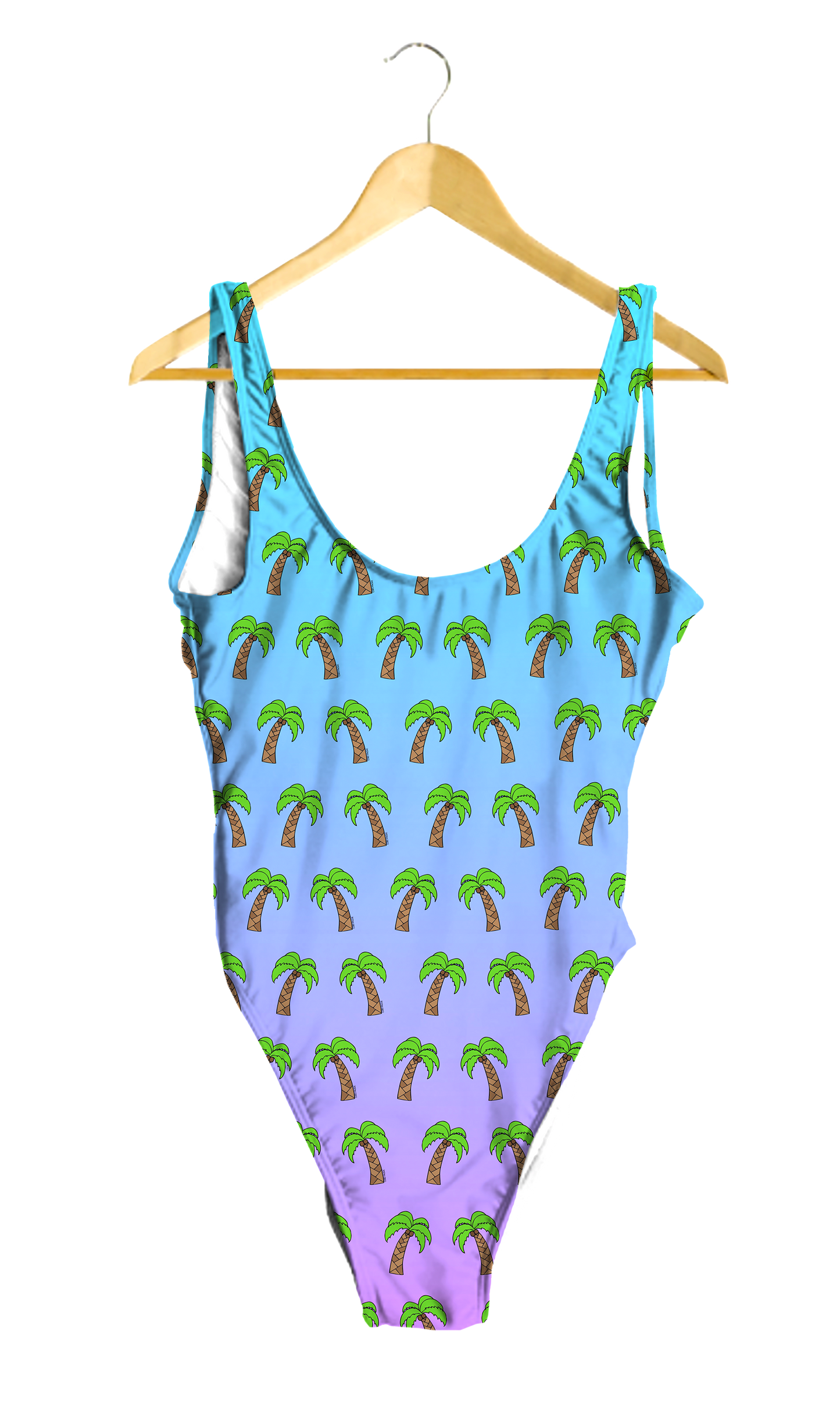 Palm Trees Ombre One-Piece