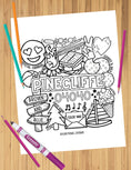 Load image into Gallery viewer, Camp Collage Coloring Sheets

