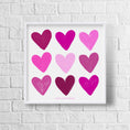Load image into Gallery viewer, Painted Hearts Framed Print
