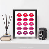 Ombré Lips Framed Print