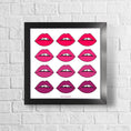 Load image into Gallery viewer, Ombré Lips Framed Print
