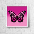 Load image into Gallery viewer, Ombré Butterfly Framed Print
