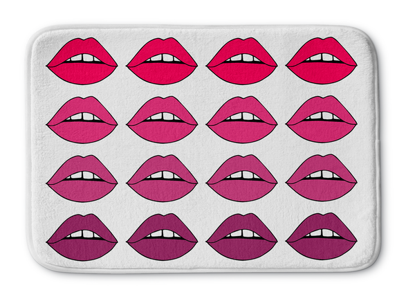 Pink Ombre Lips Bathmat