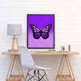 Load image into Gallery viewer, Ombré Butterfly Framed Print

