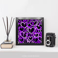 Load image into Gallery viewer, Purple Electric Love Framed Print
