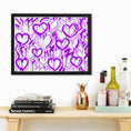 Load image into Gallery viewer, Purple Electric Love Framed Print
