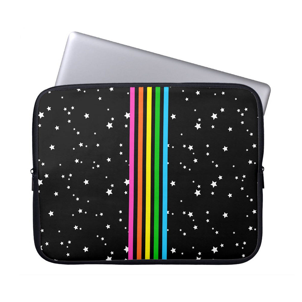 Rainbow Stripe Stars Laptop Sleeve