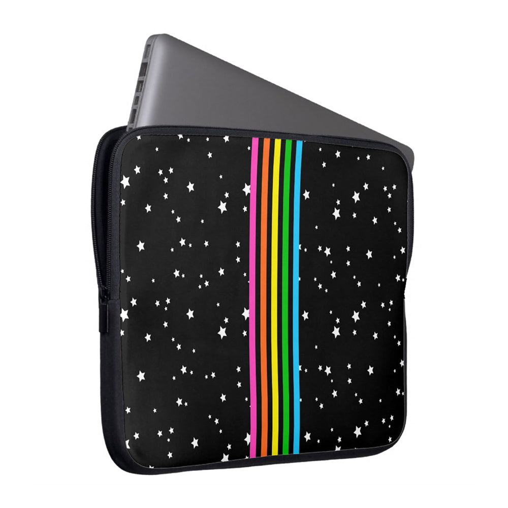 Rainbow Stripe Stars Laptop Sleeve