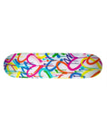 Load image into Gallery viewer, Rainbow Graffiti Hearts Skateboard Deck
