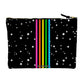 Rainbow Stripe Stars Accessory Pouch