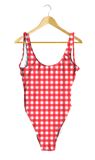 Red Gingham One-Piece