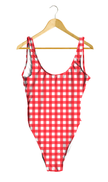 Red Gingham One-Piece