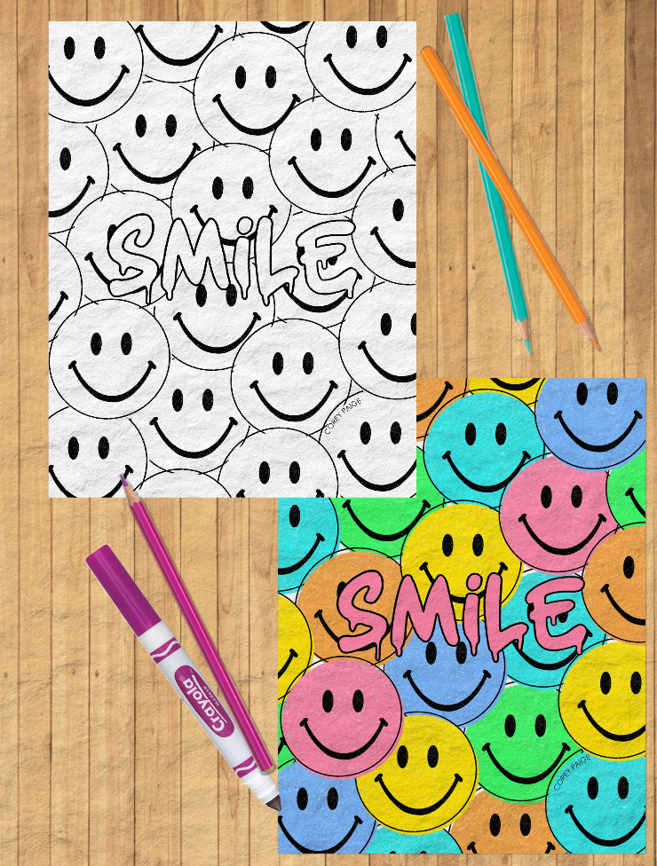 Smile Coloring Sheet