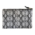 Load image into Gallery viewer, Gray Snakeskin Accessory Pouch
