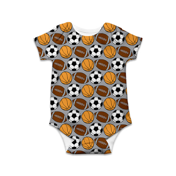Sports Balls Baby Onesie
