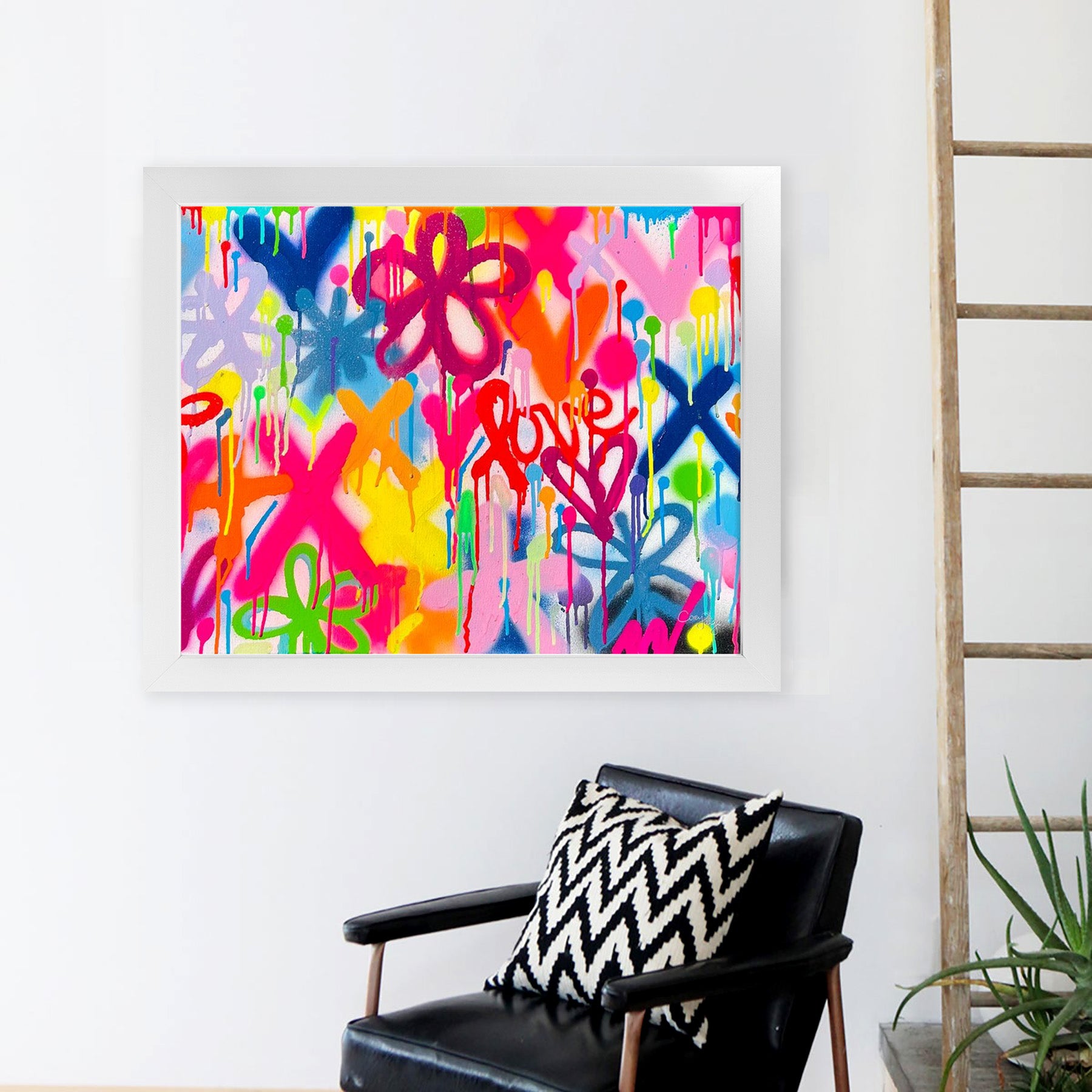 Graffiti Street Style Framed Print