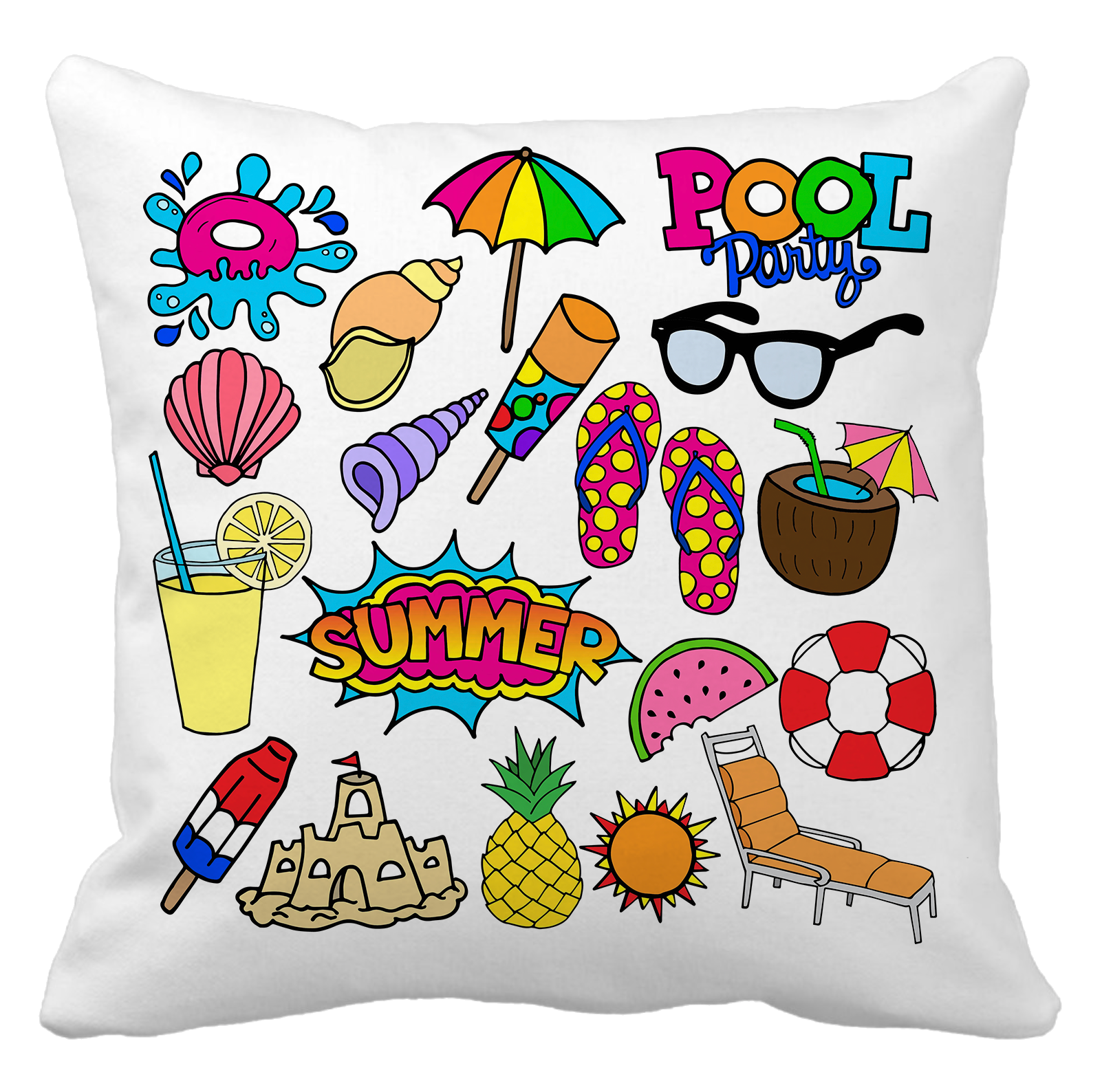 Summertime Throw Pillow