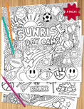 Load image into Gallery viewer, Sunrise Day Camp Coloring Sheet Pack
