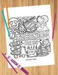 Load image into Gallery viewer, Camp Collage Coloring Sheets
