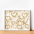 Load image into Gallery viewer, Tan Electric Love Framed Print
