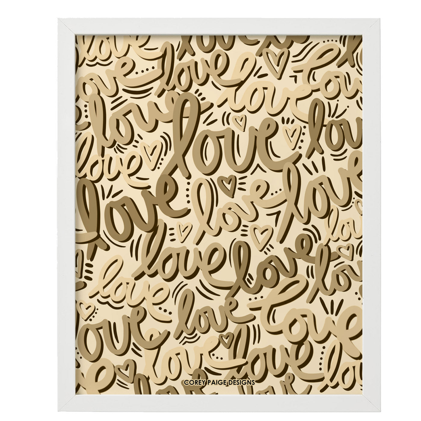 Graffiti Love Framed Print