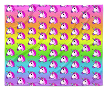 Unicorn Rainbow Ombre Blanket