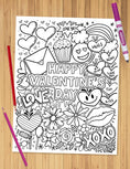 Load image into Gallery viewer, Valentine's Day Coloring Sheet Pack
