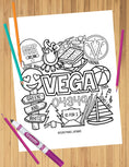 Load image into Gallery viewer, Camp Collage Coloring Sheets
