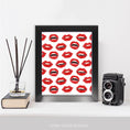 Load image into Gallery viewer, Painted Lips Framed Print
